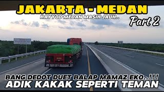 CILEGON TO PALEMBANG | DUET BALAP DI TOL ADIK KAKA SEPERTI TEMAN | VLOG MOBIL TRUK TRAILER INDONESIA