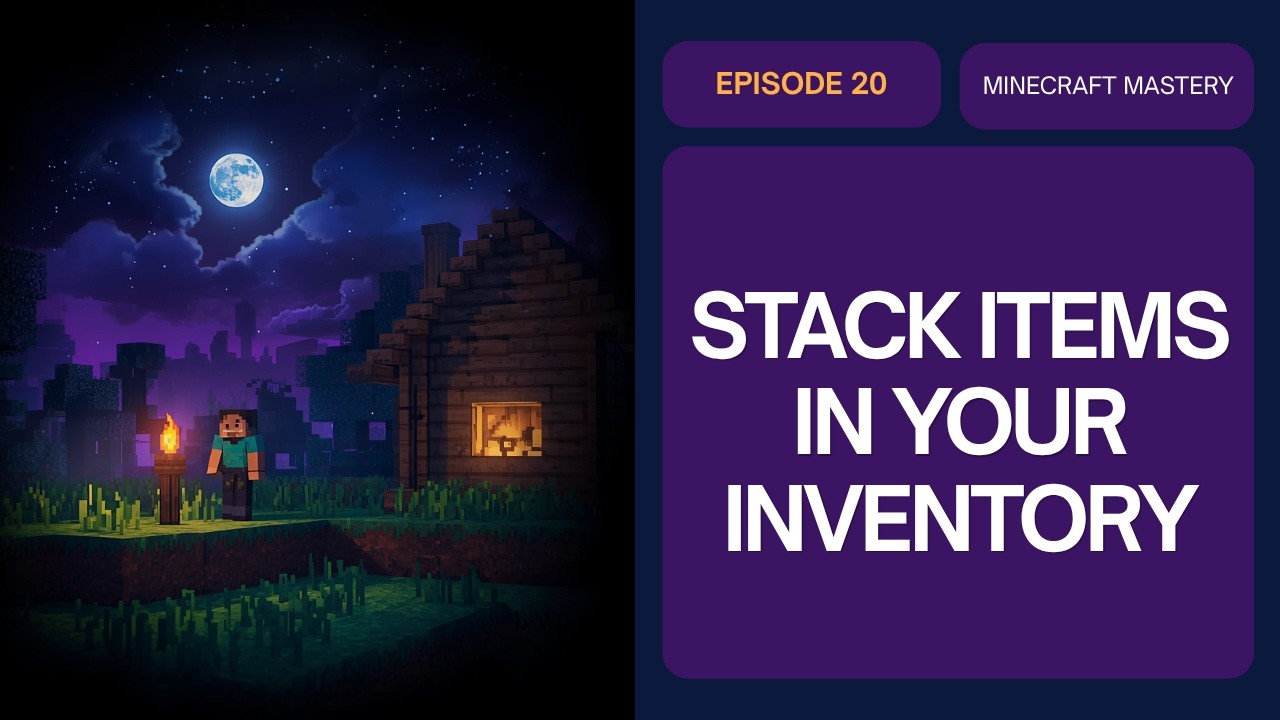 How to Split Item Stacks in Minecraft | Beginner Inventory Guide - YouTube