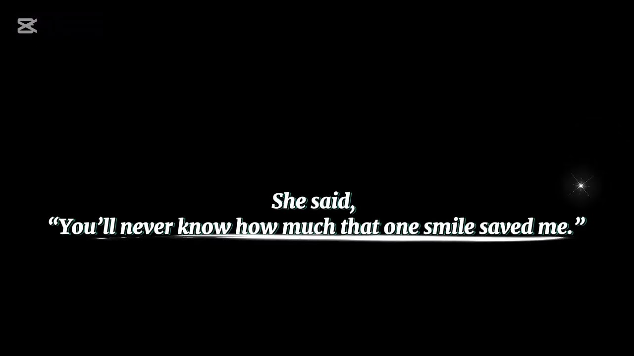 The power of one smile