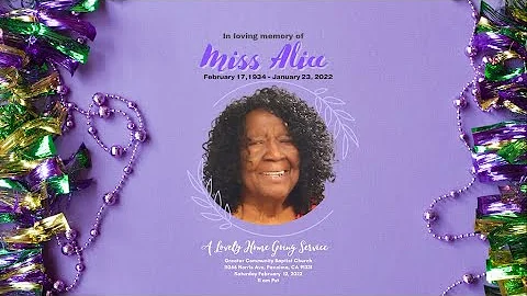Mary Alice Conerly Memorial Video