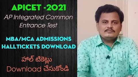 APICET 2021, #Download Halltickets for MBA/MCA admissions @rajagopalreddykarveti
