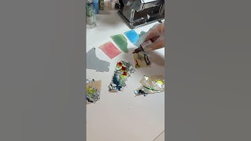 Faux Opal/ Mokumegane technique #diy #polymer clay #gemstones #polymerclayartist