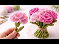 💐 Gerçekçi Tığ İşi Karanfil Çiçek | Realistic Crochet Carnation Flower