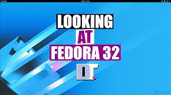 Fedora 32 Installation and First Look