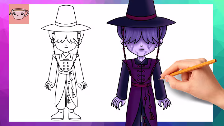 How To Draw Demon Mystery Saja from Kpop Demon Hunters | Drawing Tutorial