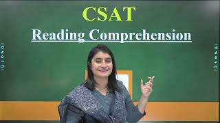 Introduction to Reading Comprehension | CSAT | UPSC CSE 2024 | Sunya IAS