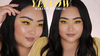 EASY YELLOW MAKEUP TUTORIAL | ASIAN HOODED EYES