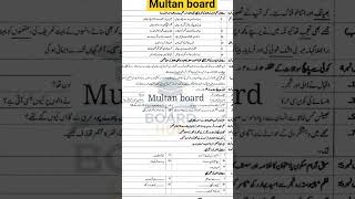 Class 9 Urdu Board Paper 2026   Subjective Paper Group 1 Multan Boardboardexam2026 multanboard