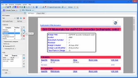 Proteus Tutorial :  Bill of Materials module