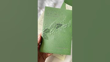 Thiệp cưới giấy mỹ thuật, kết hợp cắt laser cùng dập nổi 3D tinh xảo