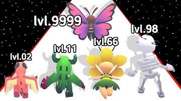 Monster Run Evolution Runner Level Up Insect All Level 3D Gameplay (2025)