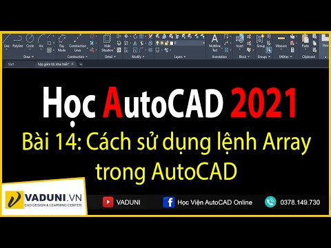 Video: Lệnh Array trong AutoCAD là gì?