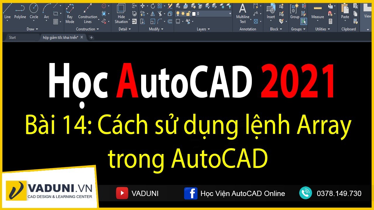 3. Lệnh Polar Array