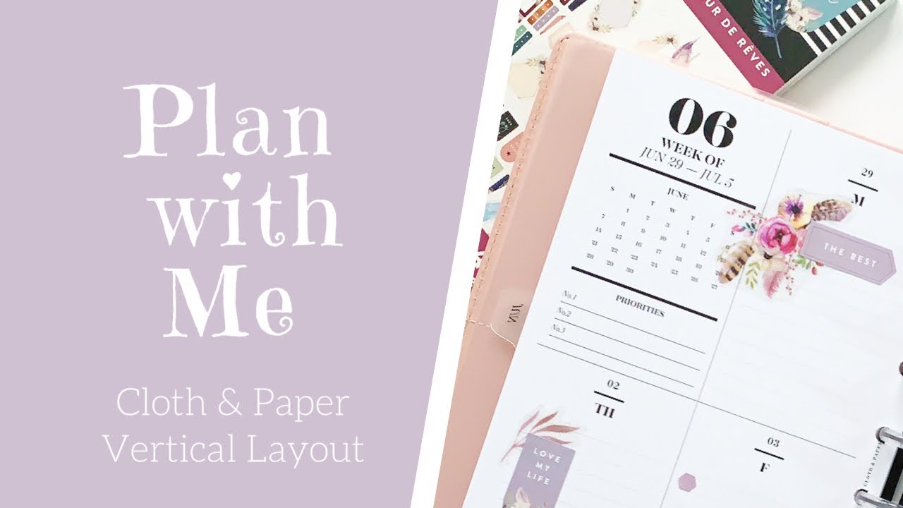 PLAN WITH ME Cloth and Paper Cloth and Paper Plan With Me Cloth and