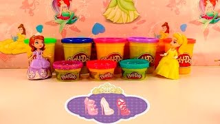 Plastilina Play doh los zapatos de La princesa Sofia - juguetes en español