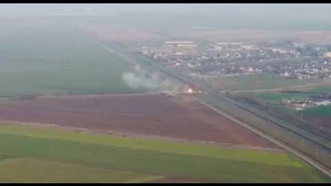 First ever real combat video- Javelin atgm vs ru T-72 tank. 2500 miters.. confirmed kill.