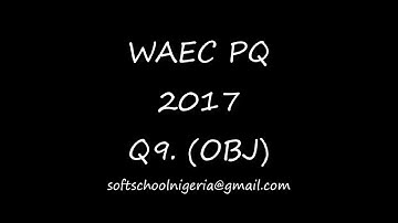 WAEC Mathematics Past Question OBJ(2017) Q6 - Q10