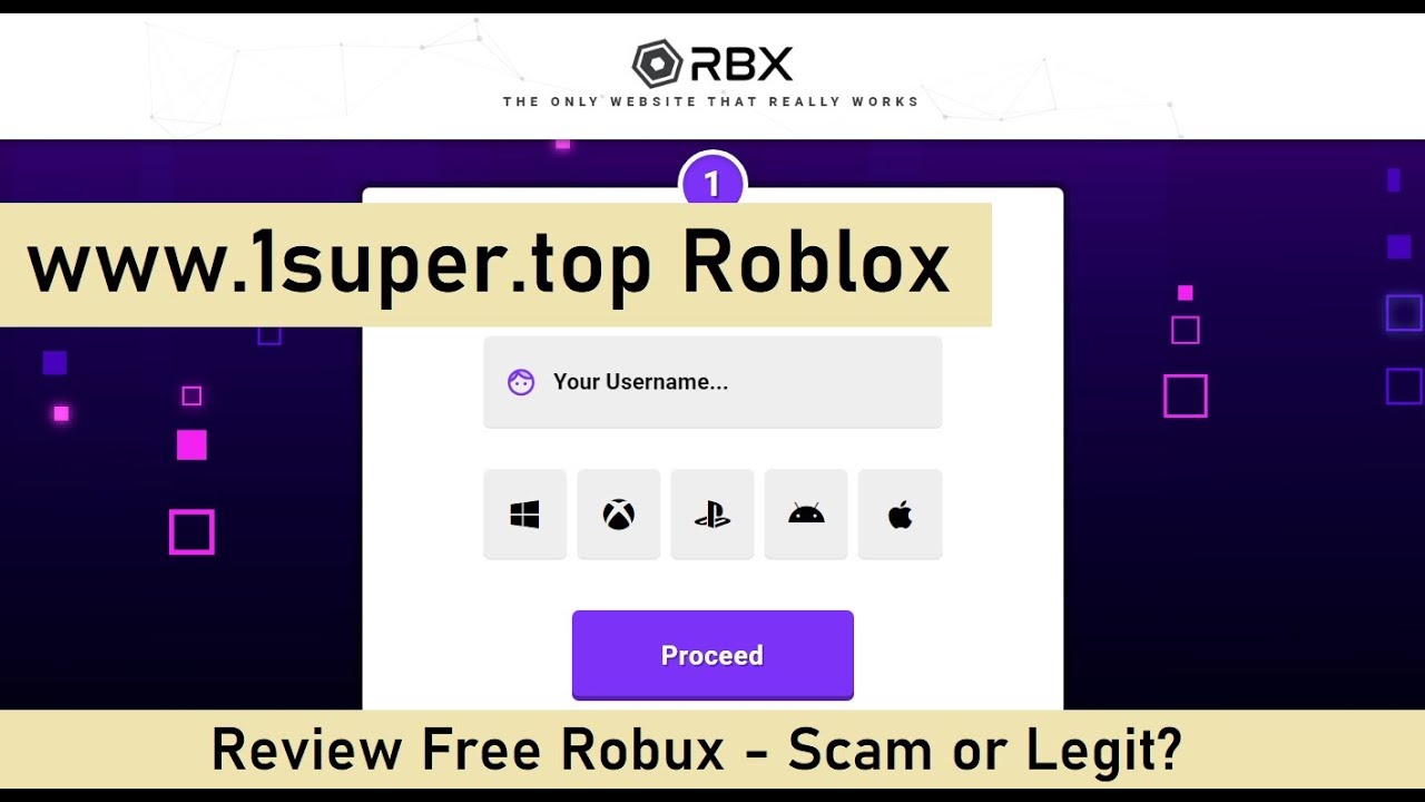 www.1super.top Roblox: Free Robux Scam or Legit? - YouTube