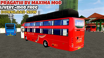 Pragathi Bv Maxima Sleeper Bus Mod In Bus Simulator Indonesia - Bussid Bus Mod - Bussid Car Mod