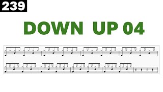 Drum Lesson 239 - Down Up 04 (Aula de Bateria - Down Up 04)