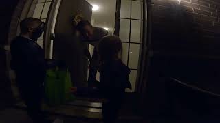 Fake kid trick or treating