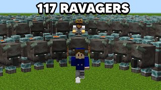 Capturing 117 Ravagers to Kill One Minecraft Player...