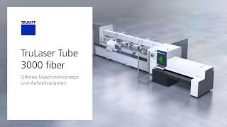 TruLaser Tube 3000 fiber: Offenes Maschinenkonzept und Aufstellvarianten