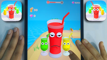 Juice Run #16 All Levels Gameplay IOS Handcam