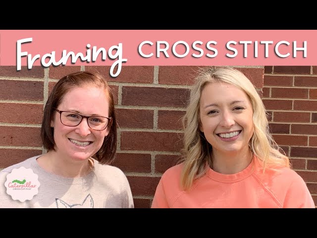 How to frame cross stitch and embroidery using sticky board - Stitched  Modern