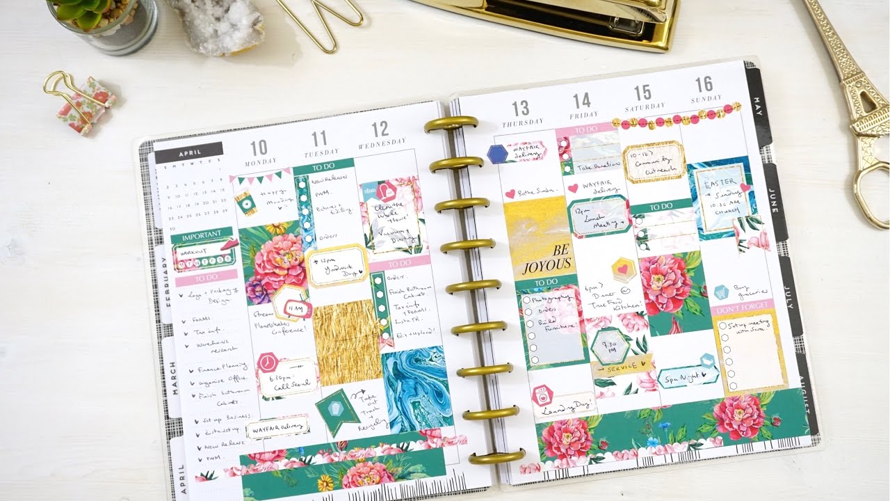 Plan With Me! Erin Condren Kits in the Happy Planner YouTube