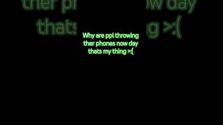 The Phone Throw Is My Thing