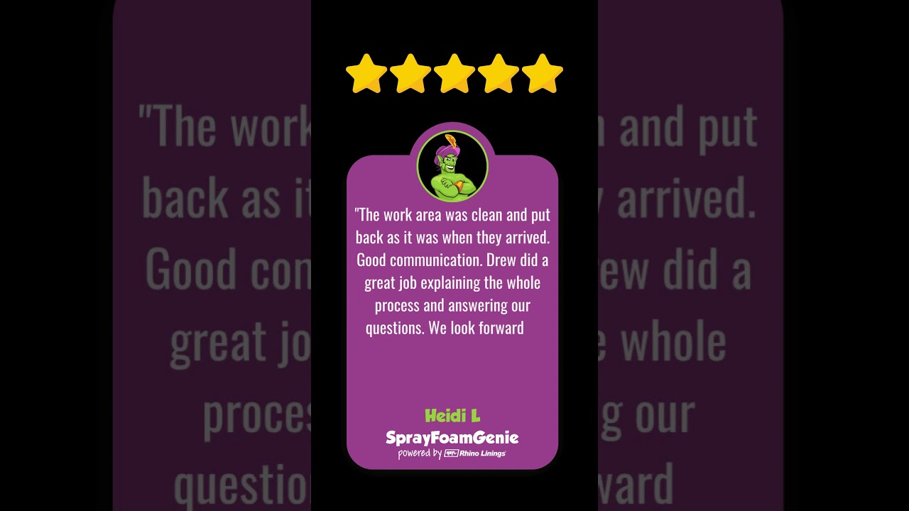 Real Words from Real Customers! 🌟 Why Homeowners Trust Spray Foam Genie