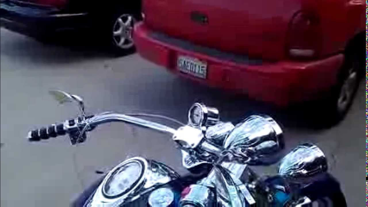 v star 1100 popping at idle