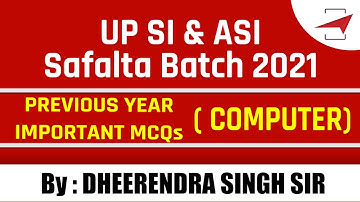 UP SI & ASI | Safalta Batch 2021 | COMPUTER | DHEERENDRA SINGH SIR