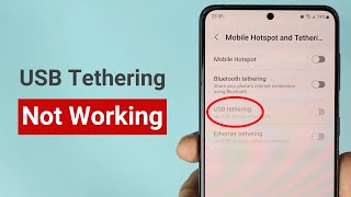 fixed! - usb tethering not working only charging