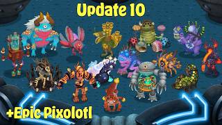 All Epic Wublins Update 10   Epic Pixolotl - Wublin Island Full Song | My Singing Monsters