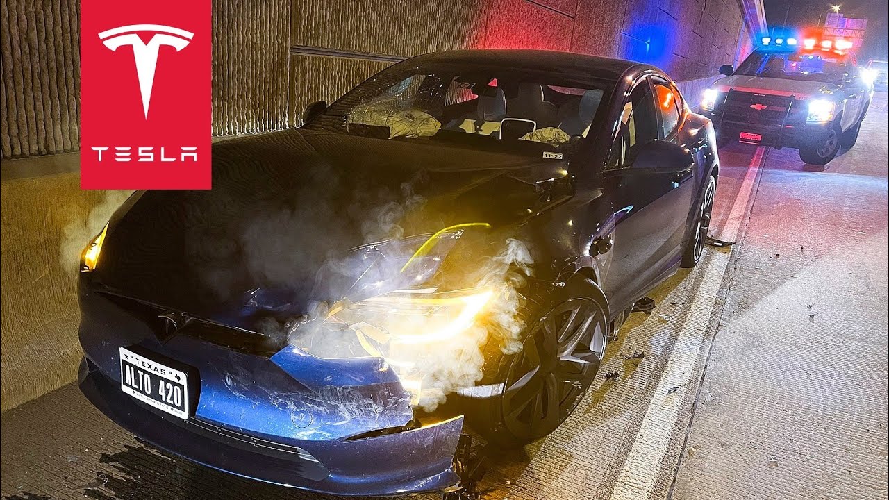 ROAD RAGE ATTACK CAUSE $150,000 DAMAGE ON TESLA MODEL S PLAID ...