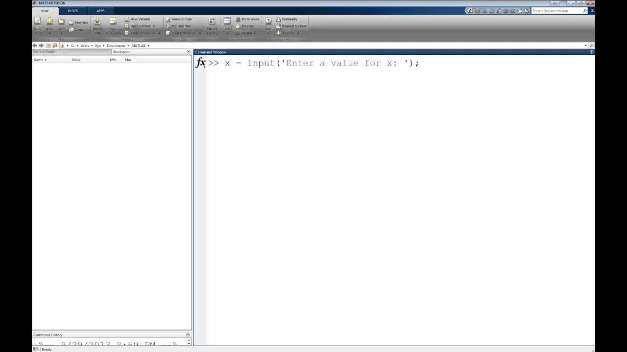 MATLAB Input Tutorial - YouTube