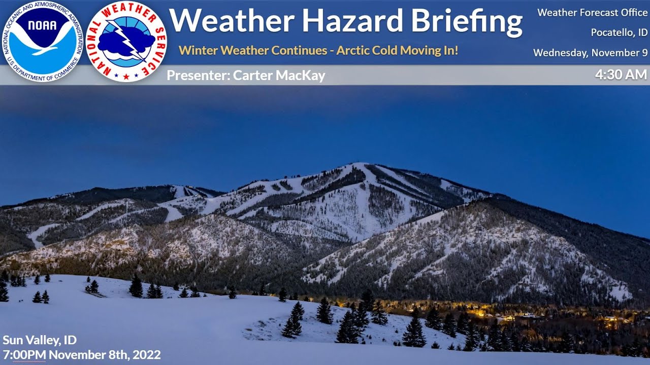 11/9/22 Hazard Briefing - Winter Weather Continues - Arctic Cold Moving ...