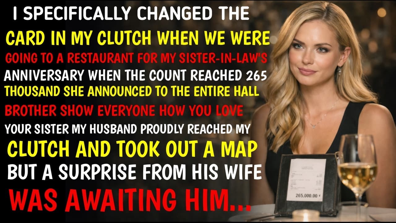 I Swapped The Card In My Clutch Before My Sister-In-Law's Anniversary The Bill Was 265,000 Rubles