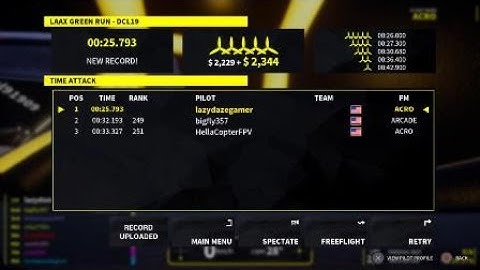 DCL - The Game LAAX GREEN RUN - DCL19 Time Attack Acro Mode