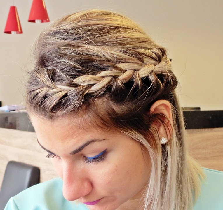 Penteado com trança / estilo filmes antigos / Pamella Rocha