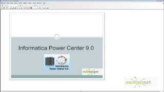 Informatica Power Center 9.0 Course at Mentorsnet