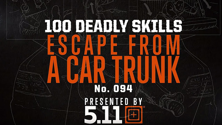 How To Escape A Car Trunk | 5.11 Tactical