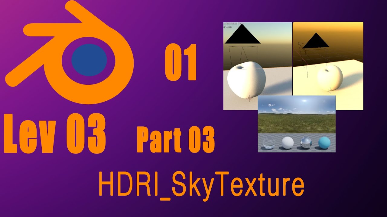 Blender_Level 03 _01_Part03 - شرح انواع الأضائه فى بلندر