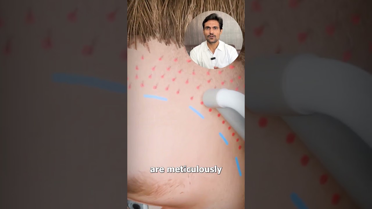 hair transplant kaise hota hai | hair transplant process animation | hair transplant procedure