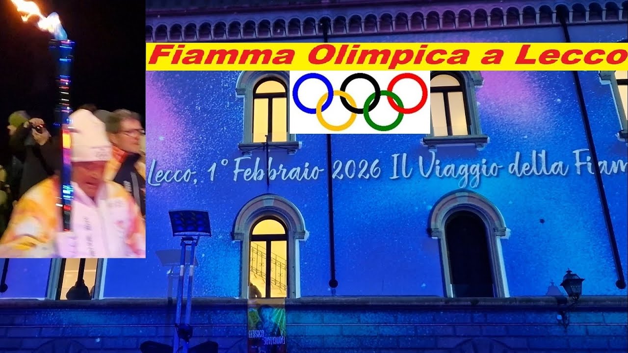 Passaggio Bersaglieri e Fiamma Olimpica🔥Lecco