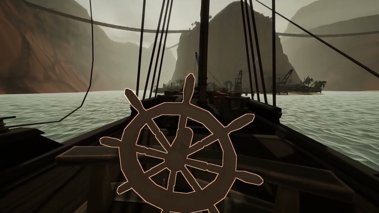 Sailwind! Arrival at the Dragon Cliffs Port.