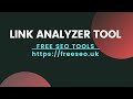 Free link analyzer tools  free seo tools