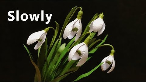 ABC TV | How To Make Snowdrop Paper Flower ( Slowly )- Craft Tutorial